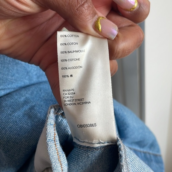 Free People “Lou Jean Babydoll Dress” square neck oversized Medium - Picture 9 of 9